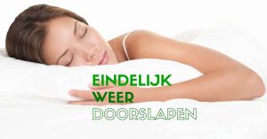 doorslapen beter tips